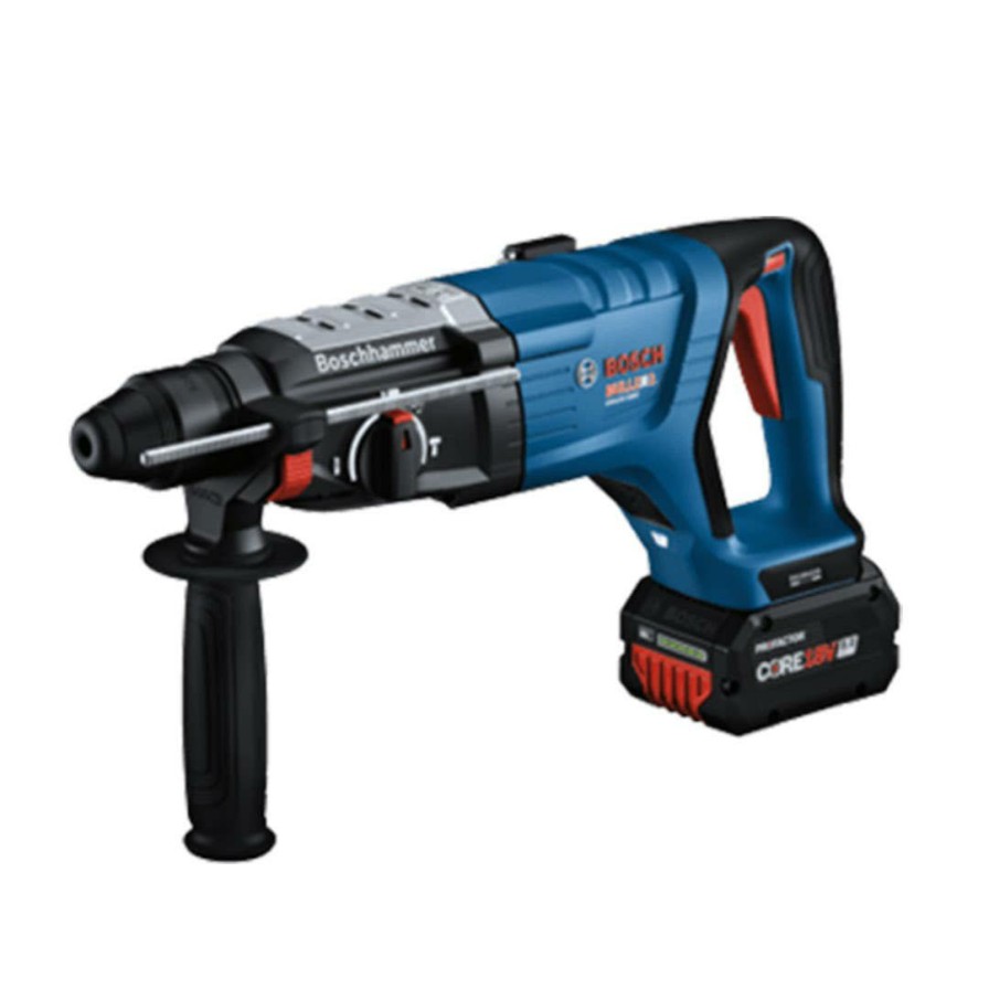 Power Tools Bosch Power Tools | Bosch 18V Brushless Connected-Ready Sds-Plus Bulldog 1-1/8 In. Rotary Hammer Kit With Core18V 8.0 Ah Profactor Performance Batteries Gbh18V-28Dck24