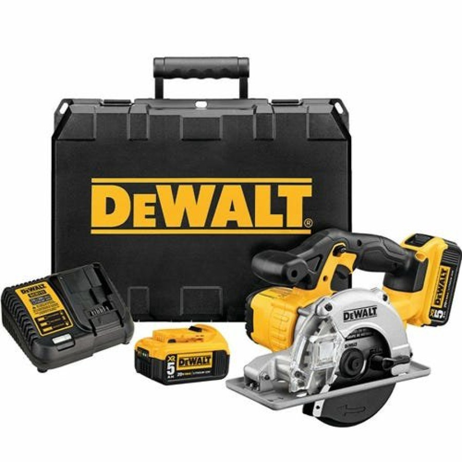 Power Tools DeWalt | Dewalt 20V Max Cordless 5-1/2" Metal Cutting Circular Saw Kit Dcs373P2