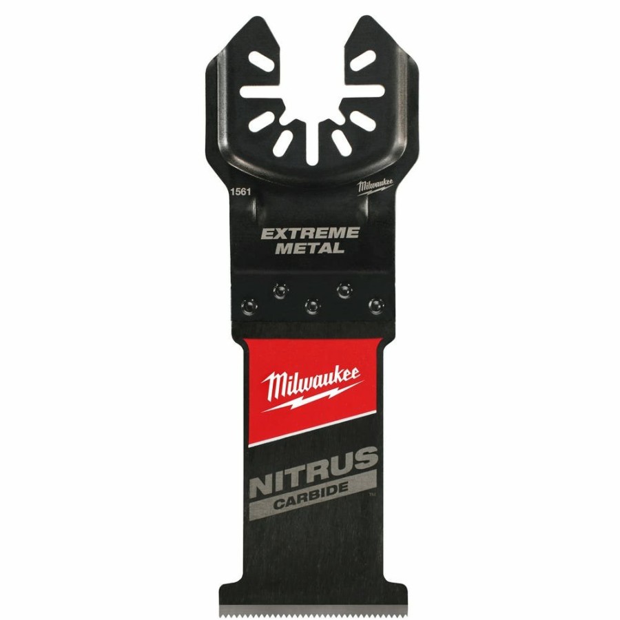 Accessories Milwaukee Tools | Milwaukee Nitrus Carbide Extreme Metal Universal Fit Open-Lok Multi-Tool Blade 5Pk 49-25-1565