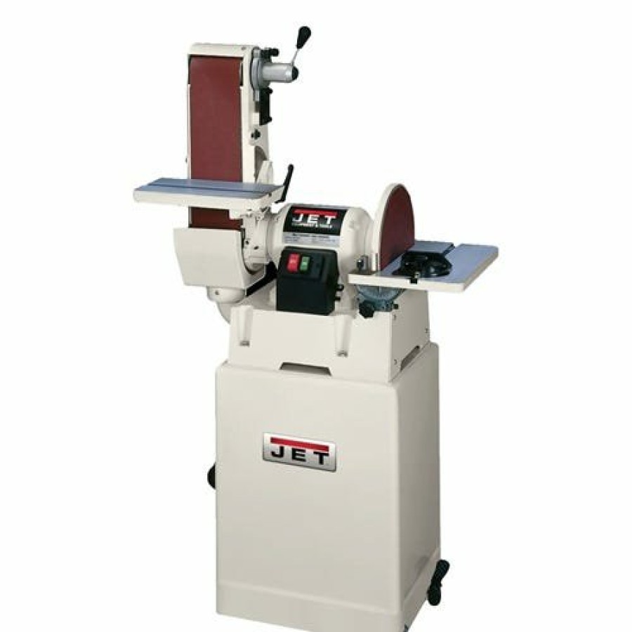 Power Tools JET Tools | Jet Jsg-6Cs 6" X 48" Belt / 12" Disc Sander With Closed Stand 708598K