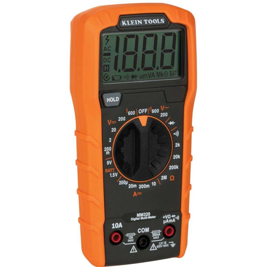 Power Tools Klein Tools | Klein Digital Multimeter Electrical Test Kit Mm320Kit