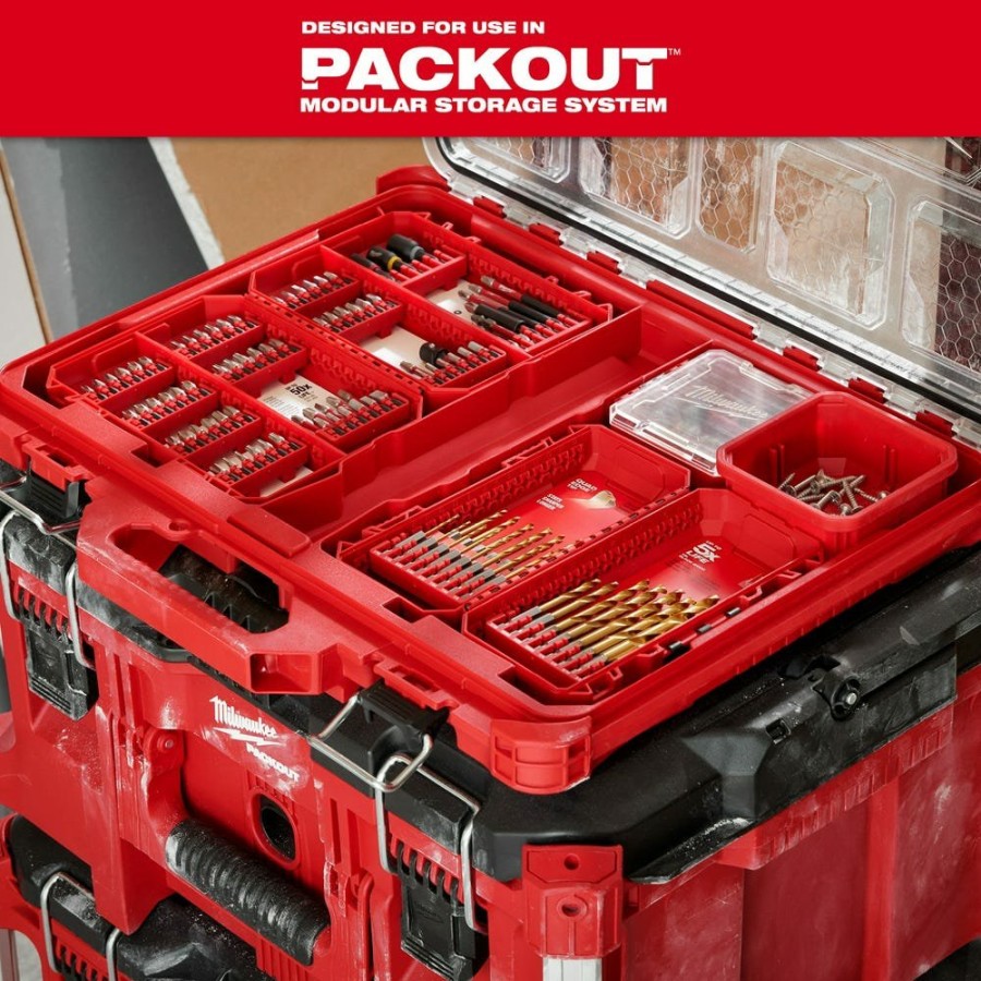 Accessories Milwaukee Tools | Milwaukee Shockwave Impact Duty Drill, Drive & Fasten Set - 75Pc 48-32-4098