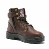 Safety & Work Wear Steel Blue Work Boots | Steel Blue Men'S Argyle Zip: Eh Derby Style Safety Boots W/ Steel Toe Cap - Wide Fit 812951W-Oak