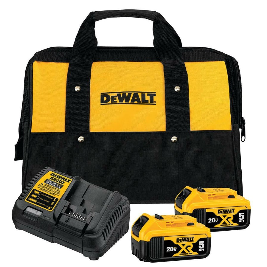 Power Tools DeWalt | Dewalt 20V Max 5.0Ah 2 Battery Starter Kit Dcb205-2Ck