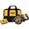 Power Tools DeWalt | Dewalt 60V Max 7-1/4" Cordless Worm Drive Style Saw 9.0Ah Battery Kit Dcs577X1