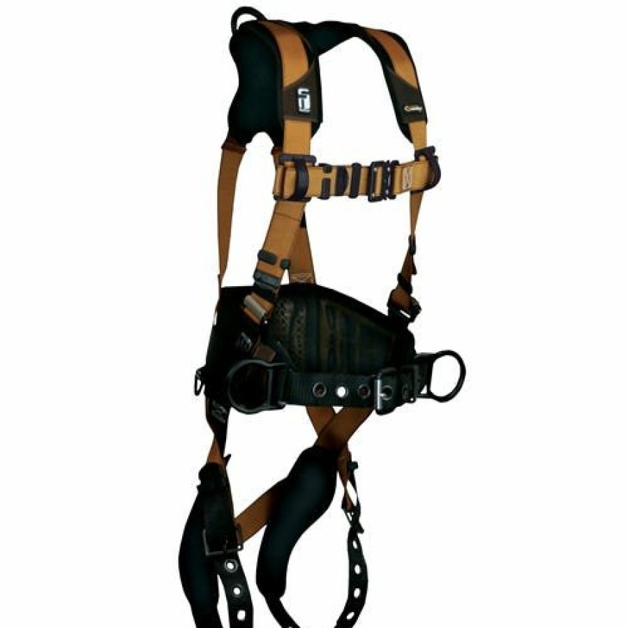 Safety & Work Wear FallTech | Falltech Advanced Comfortech Gel 1D Construction Belted Full Body Harness, Tongue Buckle Leg Adjustment 7081B