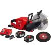 Power Tools Milwaukee Tools | Milwaukee M18 Fuel Brushless Cordless 9" Cut-Off Saw W/ One-Key 12Ah Kit 2786-22Hd