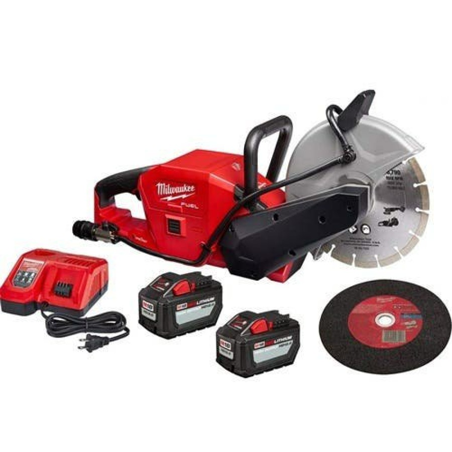 Power Tools Milwaukee Tools | Milwaukee M18 Fuel Brushless Cordless 9" Cut-Off Saw W/ One-Key 12Ah Kit 2786-22Hd