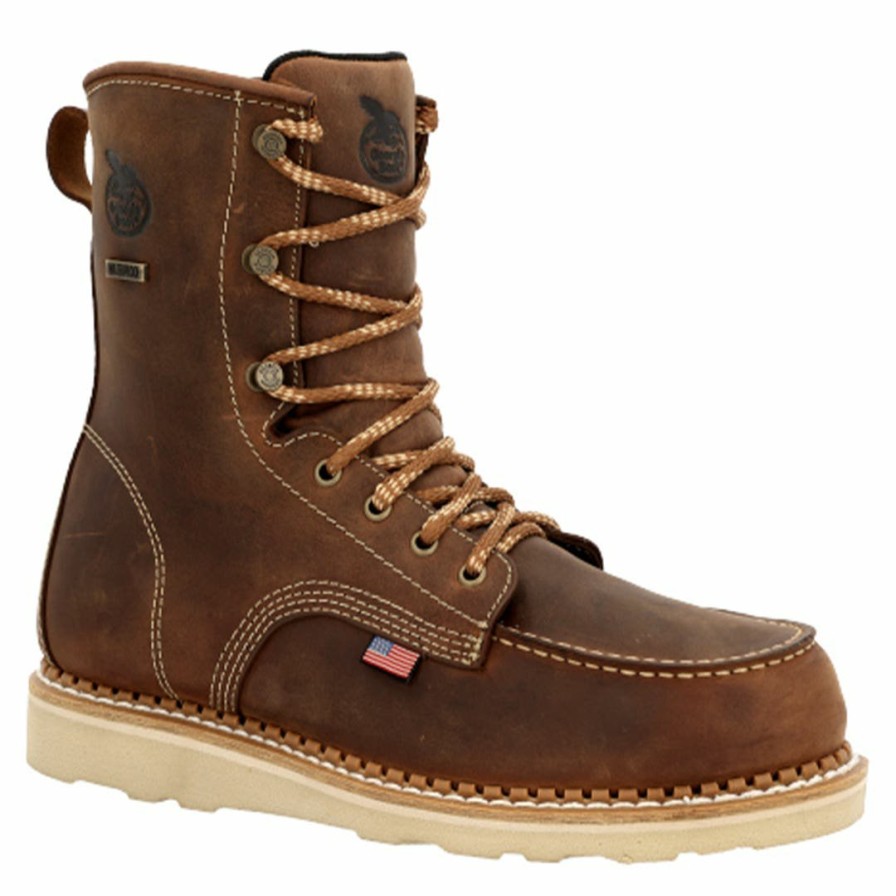 Safety & Work Wear Georgia Boots | Georgia Boot Usa Wedge Men'S Waterproof Work Boots