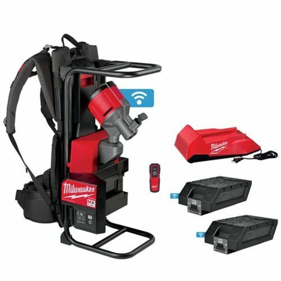 Power Tools Milwaukee Tools | Milwaukee Mx Fuel Backpack Concrete Vibrator Kit Mxf371-2Xc