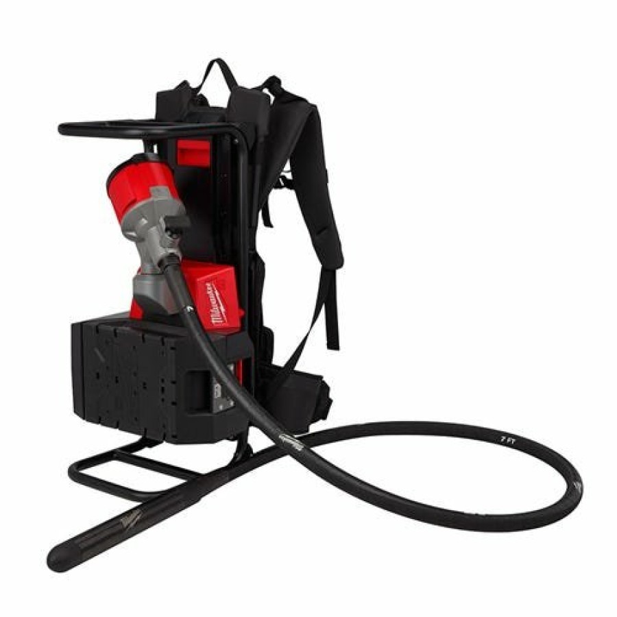 Power Tools Milwaukee Tools | Milwaukee Mx Fuel Backpack Concrete Vibrator Kit Mxf371-2Xc