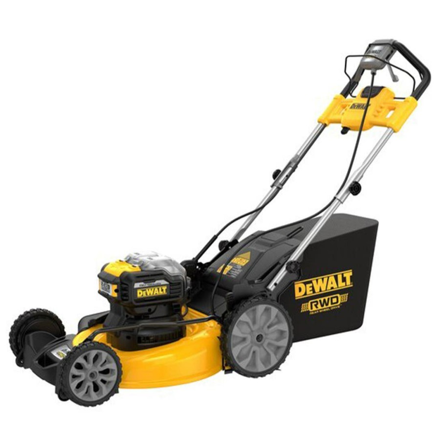 Power Tools DeWalt | Dewalt 2X20V Max Brushless Cordless 21-1/2" Rear Wheel Drive Self-Propelled Mower Kit Dcmwsp255Y2