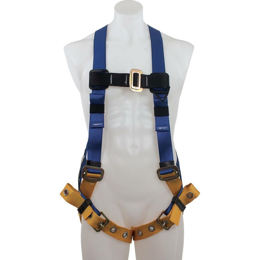 Safety & Work Wear Werner | Werner Basewear Standard Harness W/ Tongue Buckle Legs & Quick Connect Chest - Xxl H412005Xqc