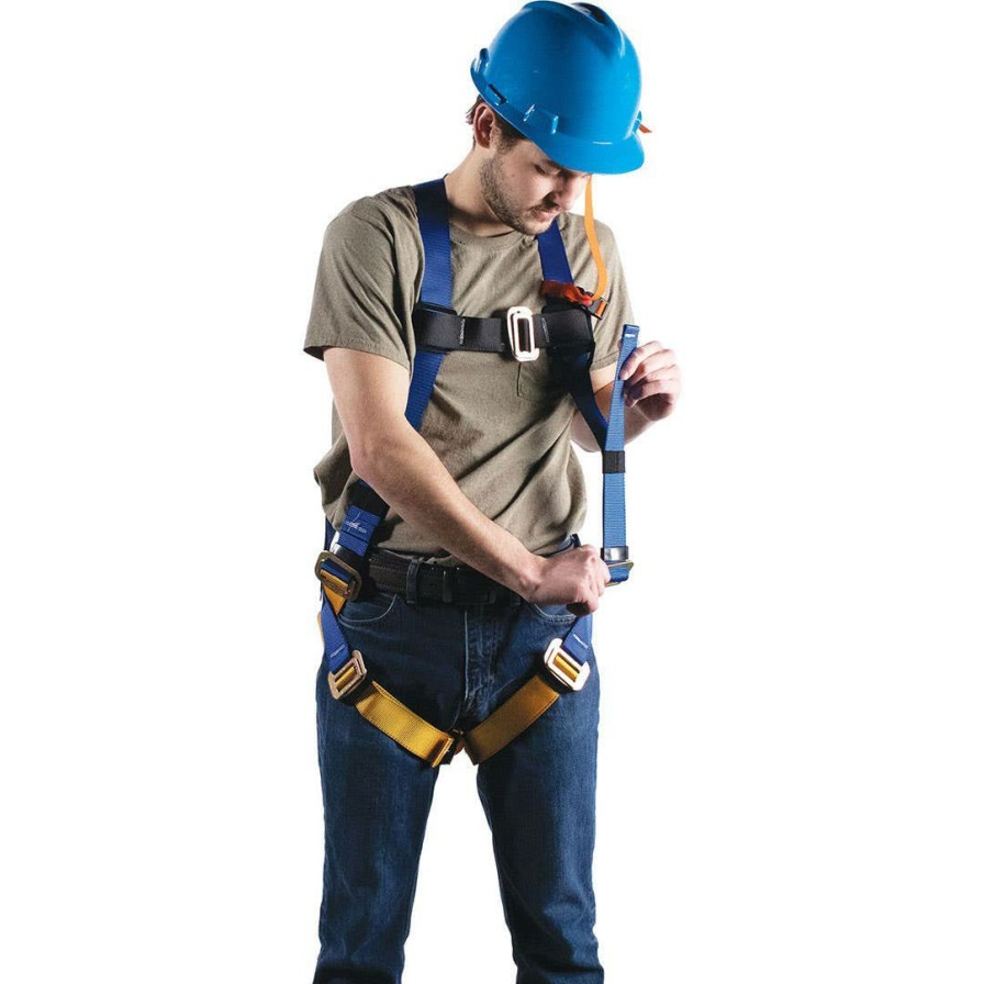 Safety & Work Wear Werner | Werner Basewear Standard Harness W/ Tongue Buckle Legs & Quick Connect Chest - Xxl H412005Xqc