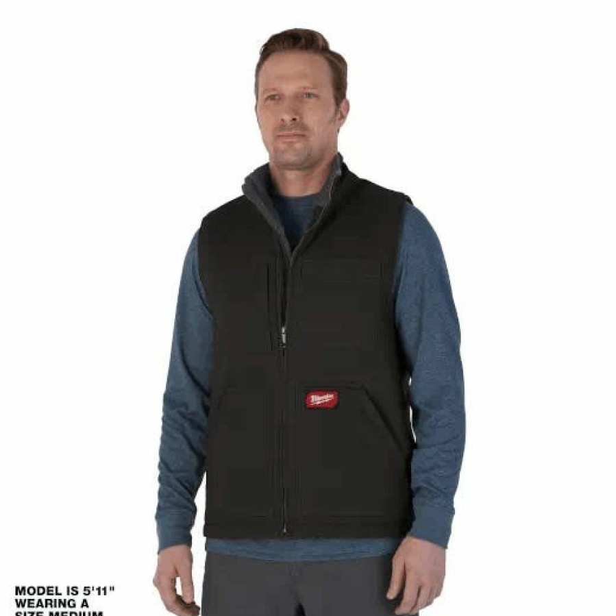 Safety & Work Wear Milwaukee Tools | Milwaukee Heavy Duty Sherpa-Lined Vest