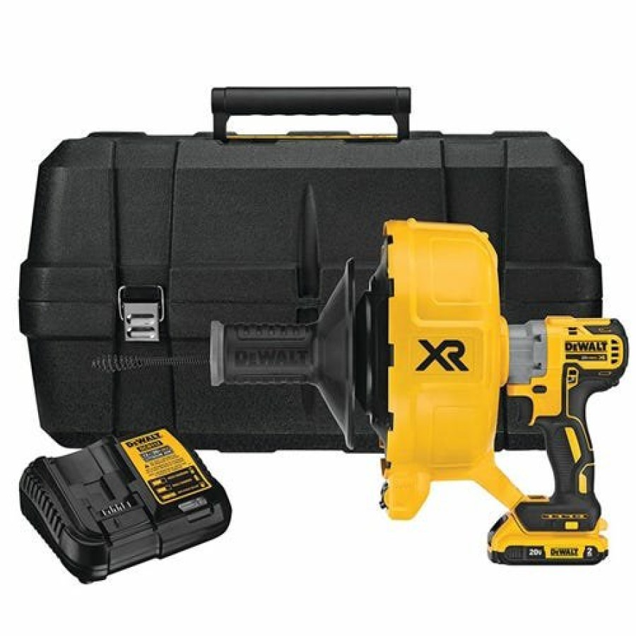 Power Tools DeWalt | Dewalt 20V Max Xr Brushless Drain Snake Kit Dcd200D1