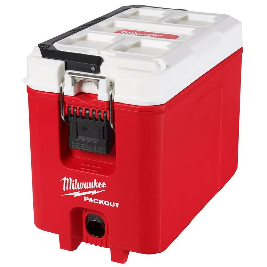 Hardware & Jobsite Supplies Milwaukee Tools | Milwaukee Packout 16 Quart Compact Hard Cooler 48-22-8460