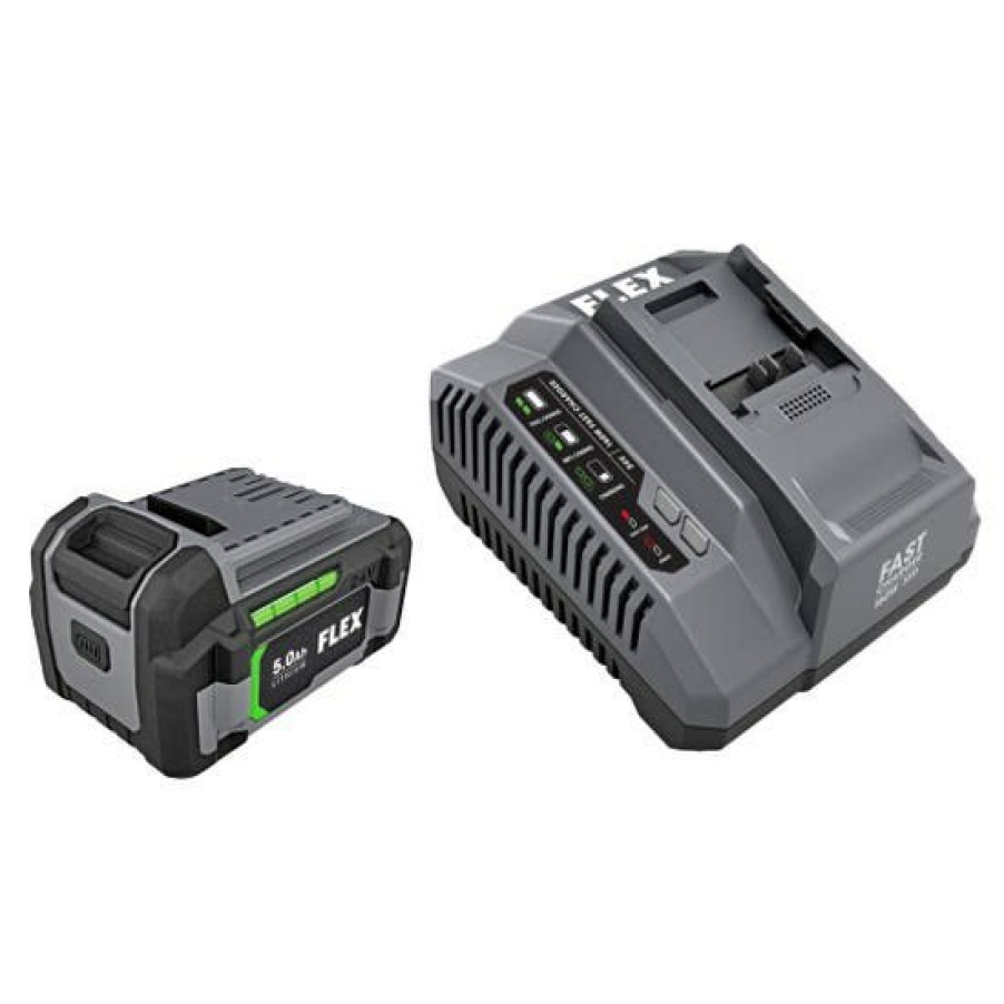 Power Tools FLEX | Flex 24V Starter Kit - 5.0Ah Battery, 160W Fast Charger Fx0411-1C