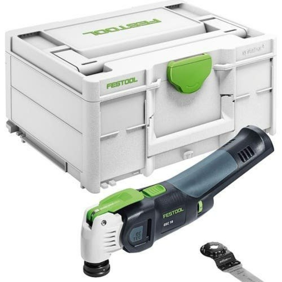 Power Tools Festool | Festool 18V Cordless Oscillator Vecturo Multi-Tool Starlock Osc 18 E-Basic Us (Tool Only) 576589