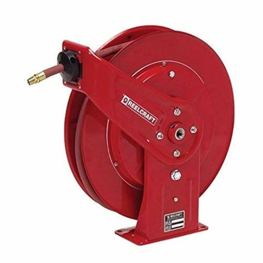 Hardware & Jobsite Supplies Reelcraft | Reelcraft 1/2" X 50' Heavy Duty Oil Hose Reel W/Hose 3000Psi 7850 Omp