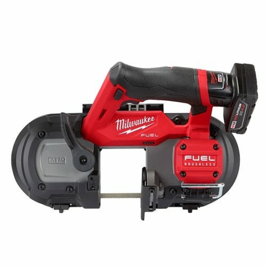 Power Tools Milwaukee Tools | Milwaukee M12 Fuel Compact Band Saw 4.0Ah Kit 2529-21Xc