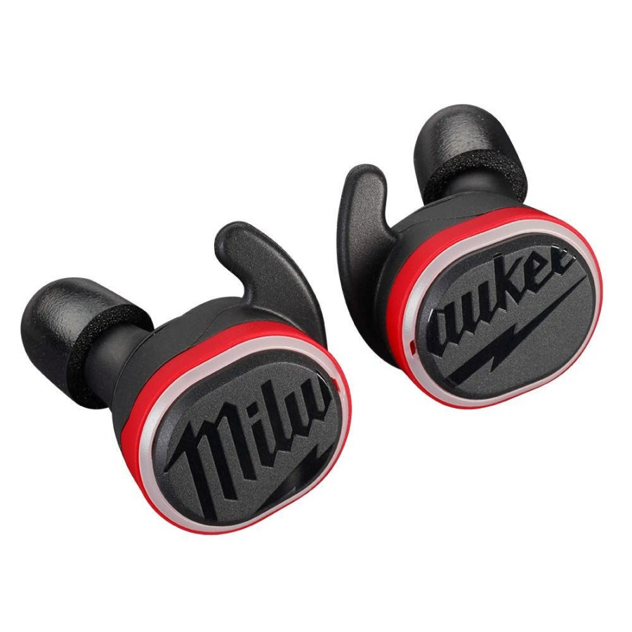 Safety & Work Wear Milwaukee Tools | Milwaukee Redlithium Usb Bluetooth Jobsite Nrr25 Ear Buds 2191-21