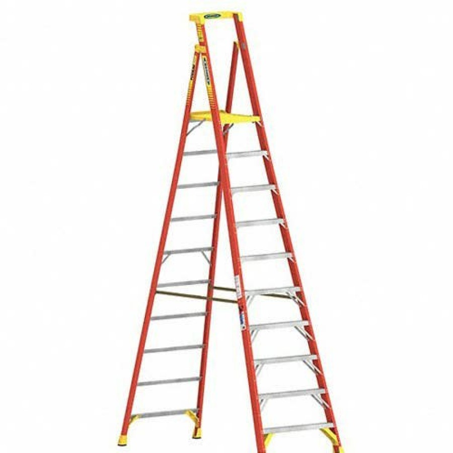 Hardware & Jobsite Supplies Werner | Werner 16Ft. Reach Height Fiberglass Podium Ladder 10Ft. Type Ia Pd6210