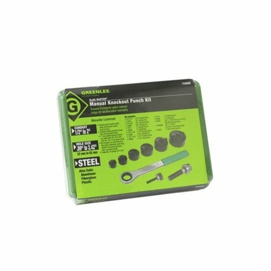 Power Tools Greenlee | Greenlee 1/2" - 2" Slug Buster Knockout Punch And Die Kit 7238Sb