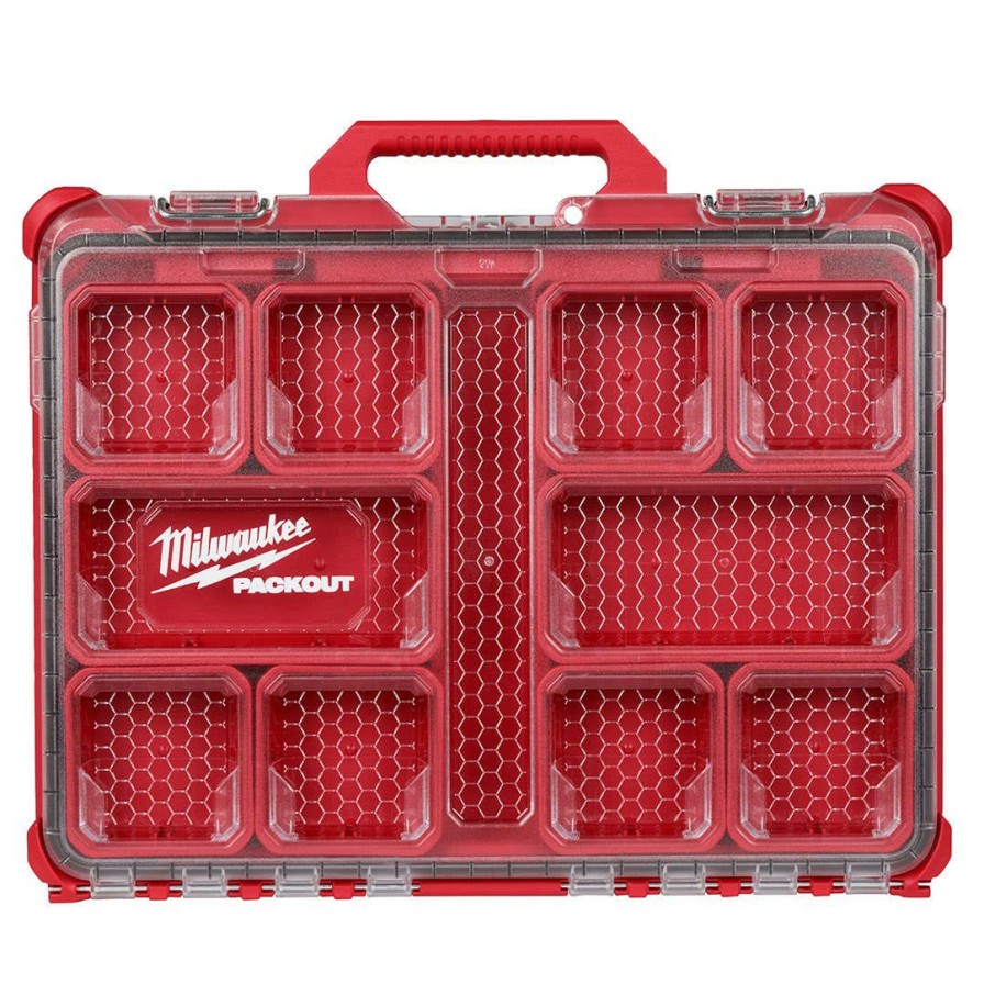 Hardware & Jobsite Supplies Milwaukee Tools | Milwaukee Low Profile Packout Organizer 48-22-8431