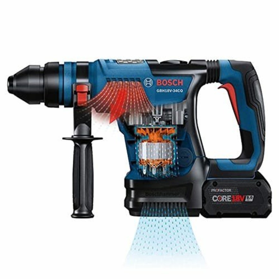 Power Tools Bosch Power Tools | Bosch Profactor 18V Sds-Plus 1-1/4" Rotary Hammer Brushless (Tool Only) Gbh18V-34Cqn