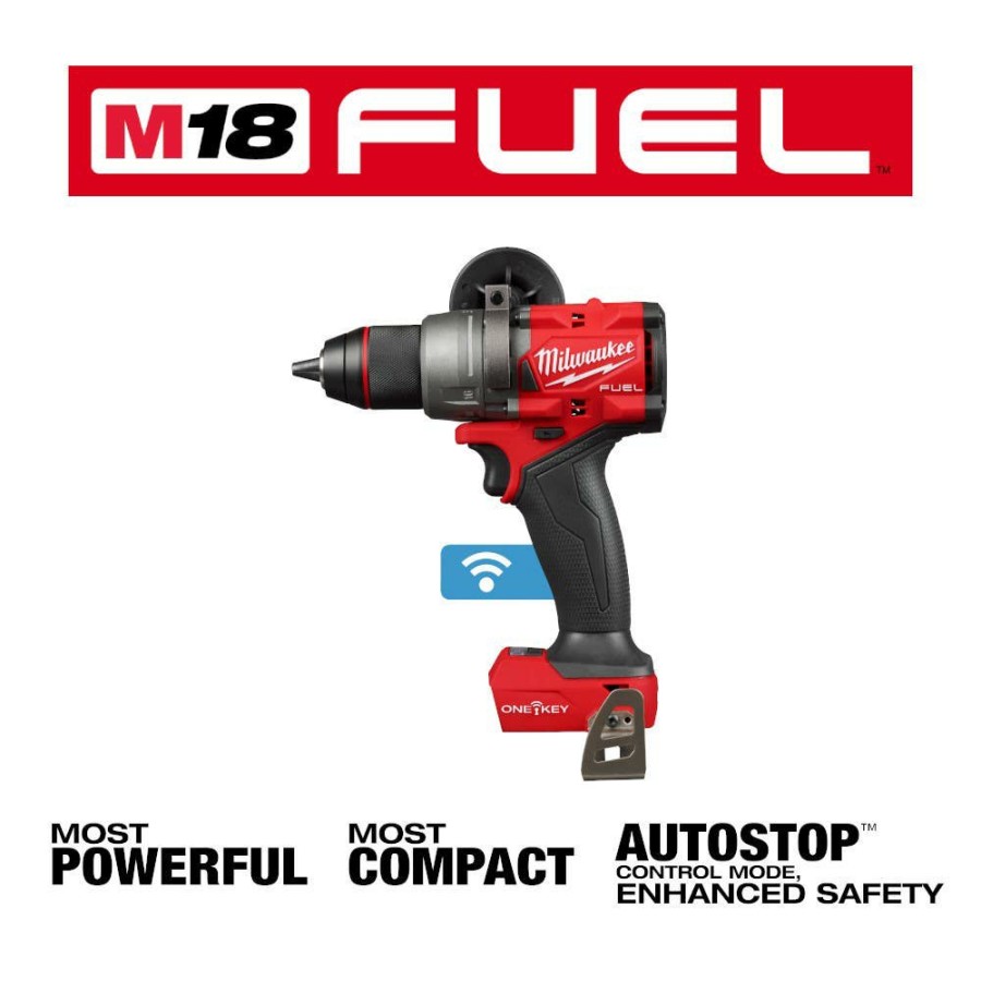 Power Tools Milwaukee Tools | Milwaukee M18 Fuel 1/2" Hammer Drill/Driver W/ One-Key 2906-20