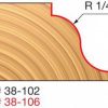 Accessories Freud Diablo Blades | Freud 1-3/8" Roman Ogee Router Bit (Quadra Cut) 38-102
