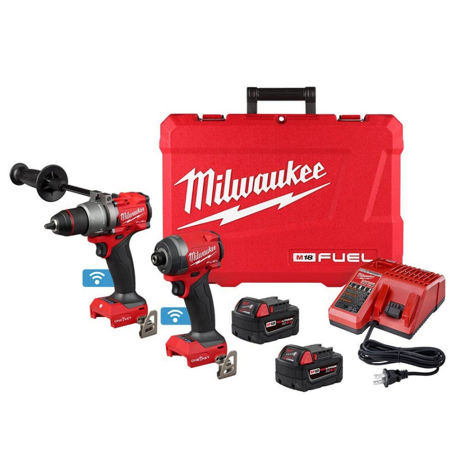 Power Tools Milwaukee Tools | Milwaukee M18 Fuel 2-Tool Combo Kit W/ One-Key 3696-22