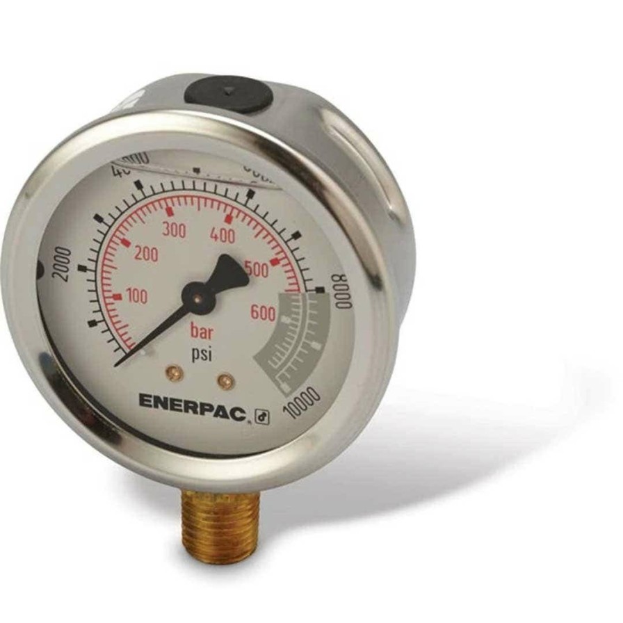 Accessories Enerpac | Enerpac 10,000 Maximum Psi Hydraulic Pressure Gauge G2535L