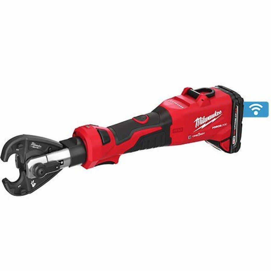 Power Tools Milwaukee Tools | Milwaukee M18 Force Logic 6T Linear Utility Crimper Kit W/ Snub Nose Jaw 2978-22