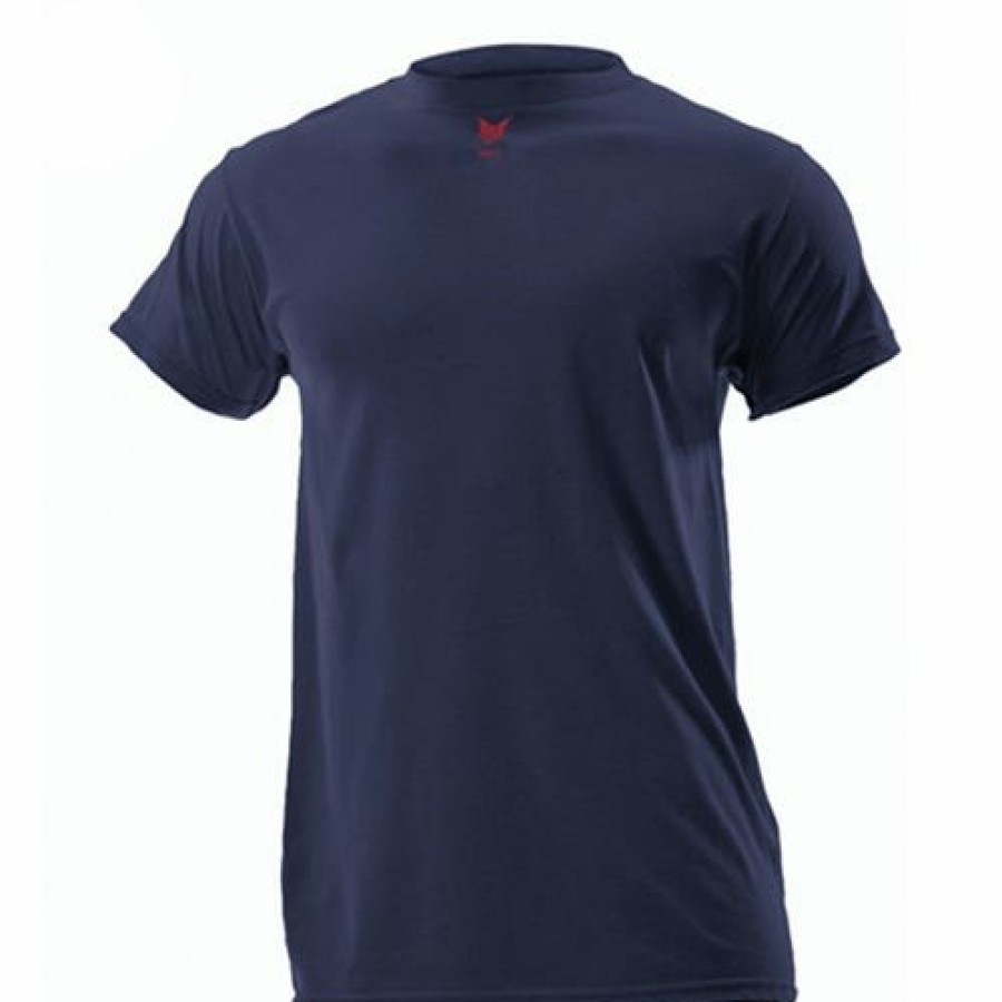 Safety & Work Wear NSA | Drifire Fr Lightweight Navy Blue Short Sleeve T-Shirt Nsa-Df2-Cm-446Ts-Nb