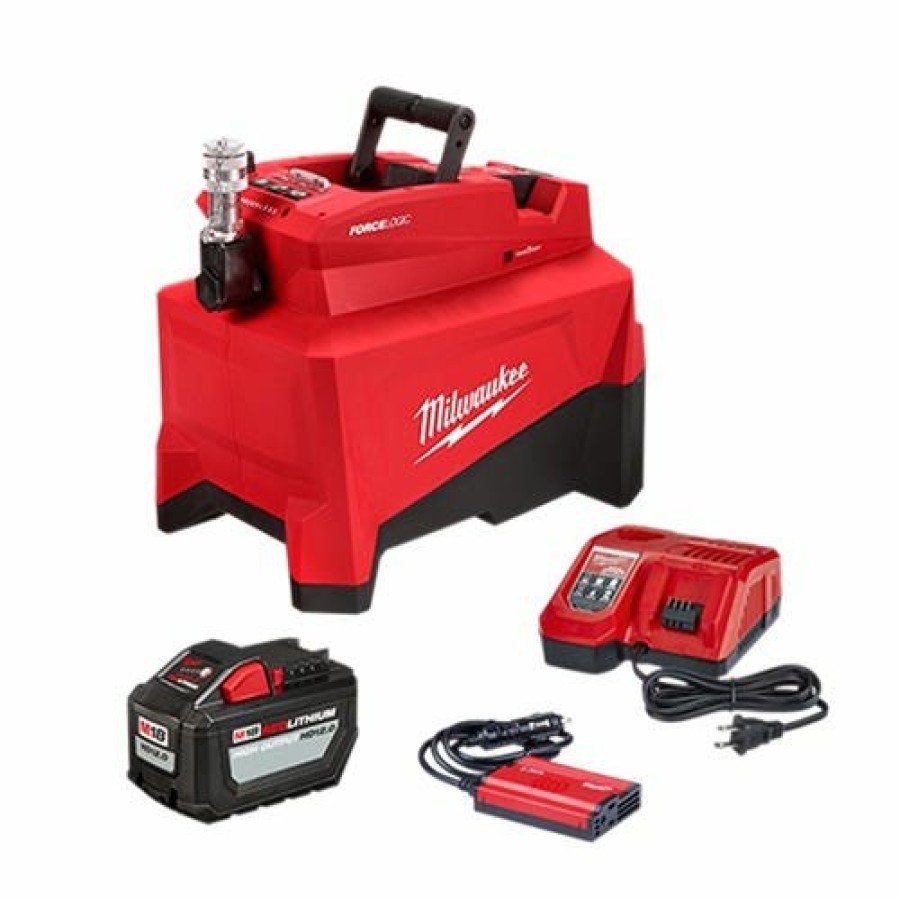 Power Tools Milwaukee Tools | Milwaukee M18 Force Logic 10,000Psi Hydraulic Pump (12.0Ah) Kit 2774-21Hd