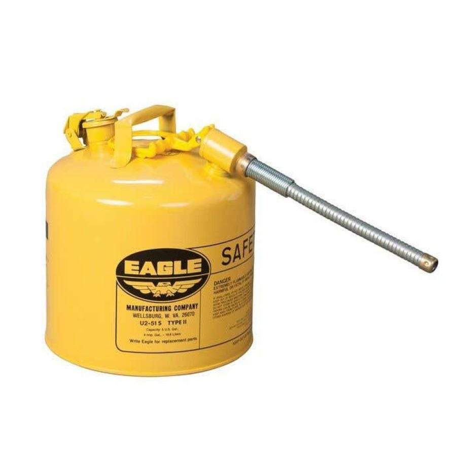 Hardware & Jobsite Supplies Justrite | Justrite 5 Gallon, 7/8" Metal Hose, Type Ii Steel Safety Can For Diesel U251Sy