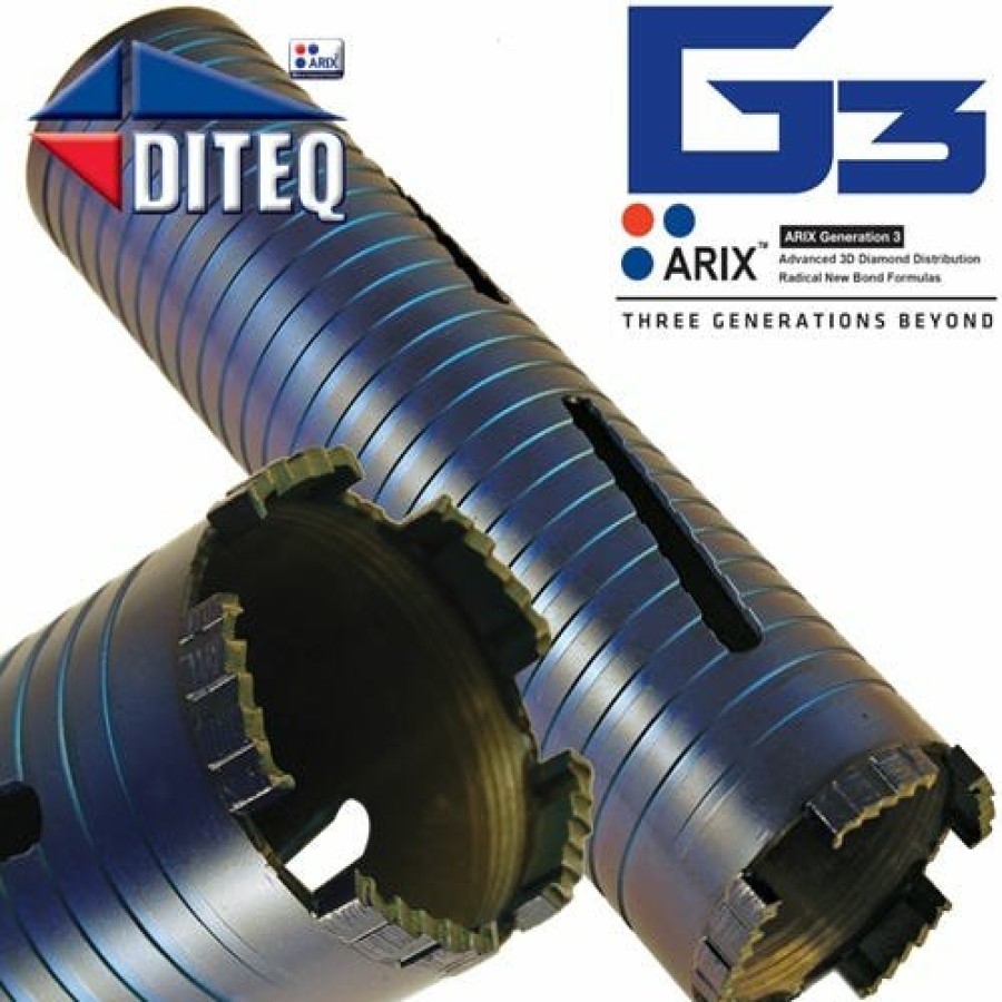 Accessories Diteq | Diteq C-34Ax Dry 5" Concrete Diamond Core Bit (Arbor 5/8"-11) D31530