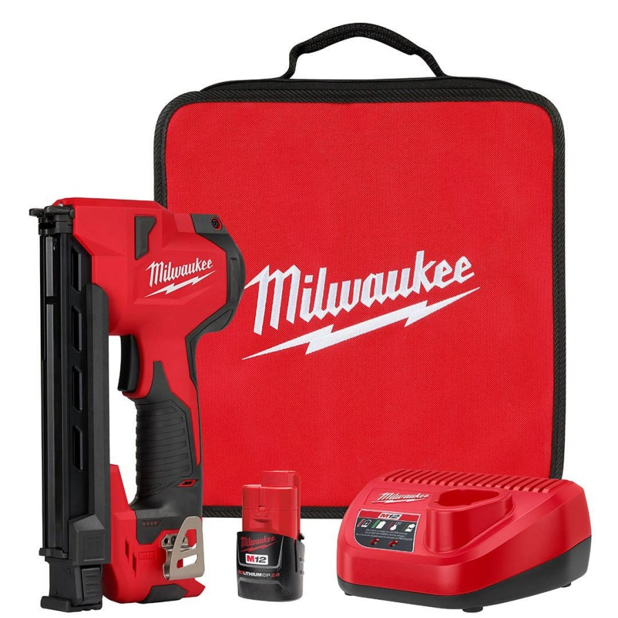 Power Tools Milwaukee Tools | Milwaukee M12 Cable Stapler Kit 2448-21