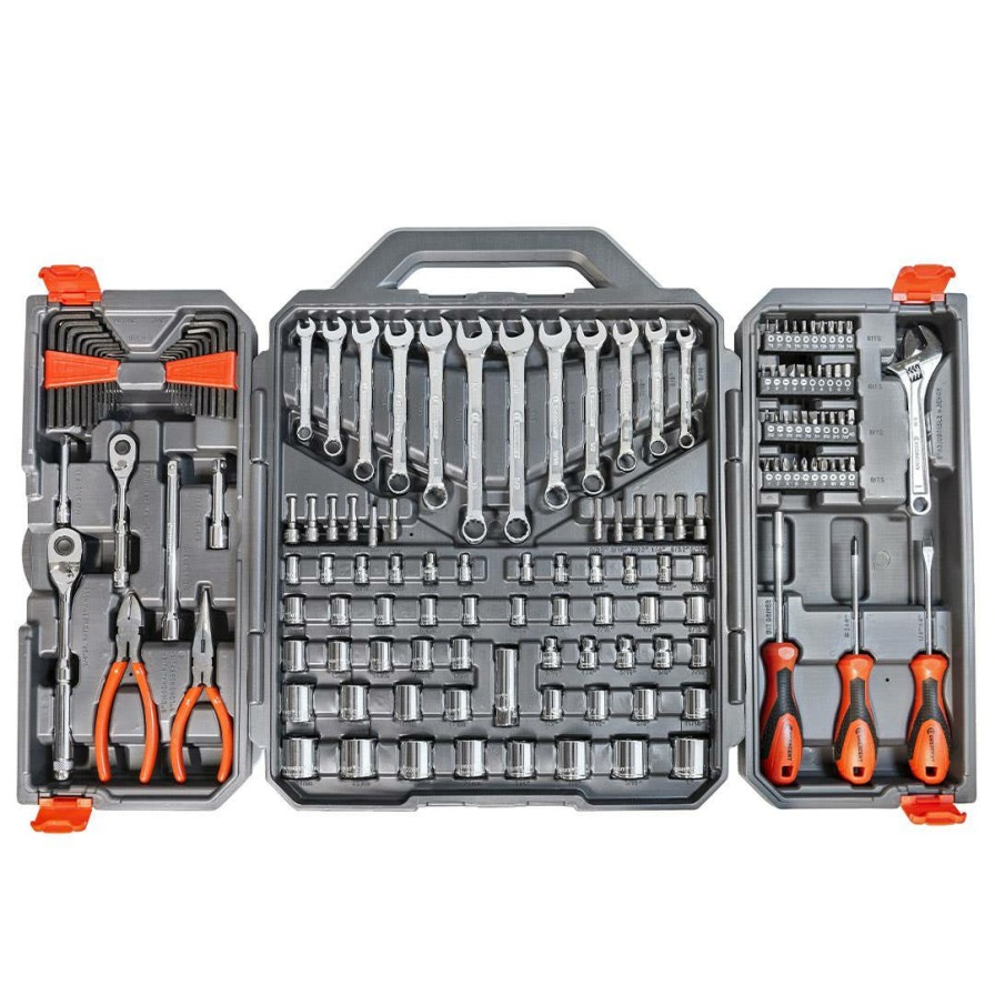 Hand Tools Crescent Tools | Crescent 150 Pc. 1/4" & 3/8" Drive 6 Point Sae/Metric Professional Tool Set Ctk150