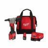 Power Tools Milwaukee Tools | Milwaukee M12 Cordless Rivet Tool (1.5Ah) Kit 2550-22