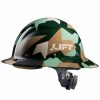 Safety & Work Wear Lift Safety | Lift Dax Carbon Fiber Full Brim Hard Hat (Jungle Camo) Hdc-20Cj