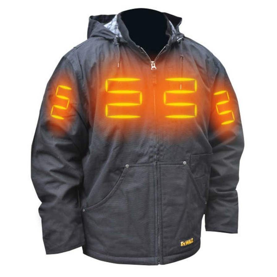 Safety & Work Wear DeWalt | Dewalt Heated Heavy Duty Jacket Dchj076Abb