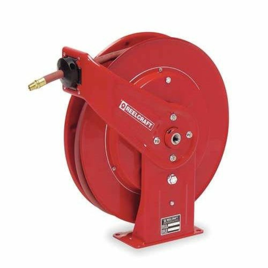 Hardware & Jobsite Supplies Reelcraft | Reelcraft 1/2" X 50' Heavy Duty Air/Water Hose Reel W/ Hose 300Psi 7850 Olp