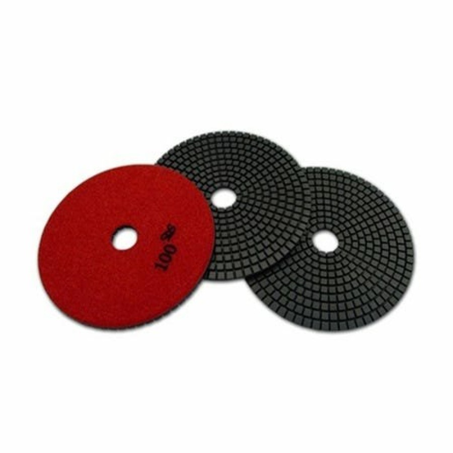 Accessories Diamond Products | Diamond Products 5" Wet 50 Grit Resin Polishing Pad Set Of 3 47366