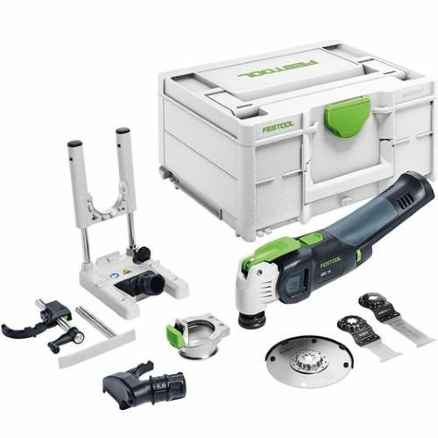 Power Tools Festool | Festool 18V Cordless Oscillator Vecturo Multi-Tool Starlock Osc 18 E-Basic Set (Bare Tool) 576588