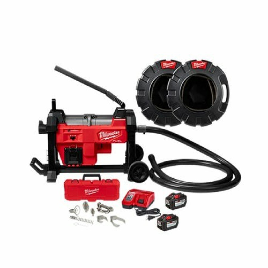 Power Tools Milwaukee Tools | Milwaukee M18 Fuel Sewer Sectional Machine W/ Cable Drive Kit 2871A-22