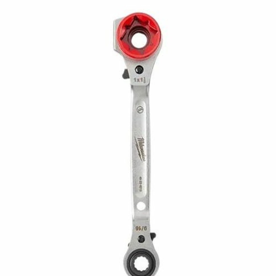 Hand Tools Milwaukee Tools | Milwaukee Lineman'S 5-In-1 Ratcheting Wrench 48-22-9216M