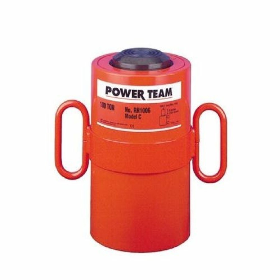 Power Tools Power Team SPX | Power Team 100 Ton Hydraulic 10-1/8" Double Acting Cylinder Center Hole Rh10010